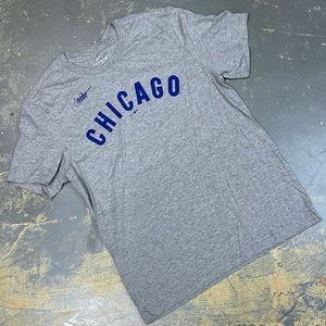 Nike Chicago Cubs MLB Baseball N199-06G Medium Shirt Grey Blue
